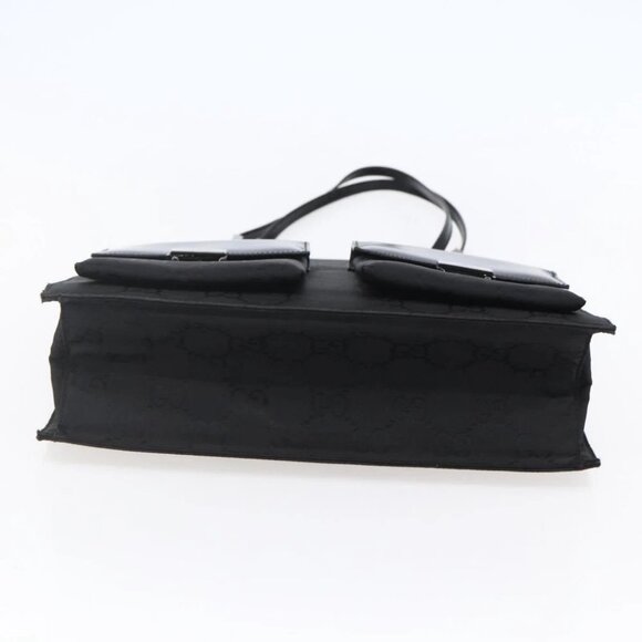 GUCCI GG Canvas Tote Bag Nylon Black Auth - Picture 3 of 15